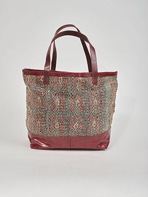 Jawaja leather bag with Banjara embroidery