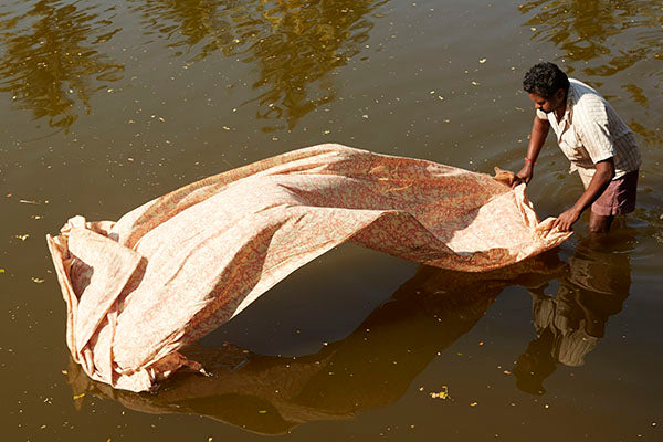 Washing the Kalamkari