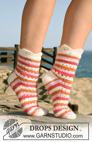 Summer Sorbet Socks DROPS Design