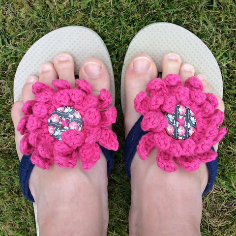 Crochet Flip Flops by Cotton Pod