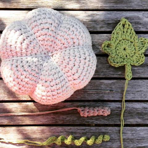 Crochet pumpkin pattern by Cotton Pod