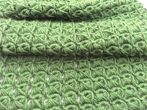 Broomstick Lace Crochet, DROPS Karisma Forest Green 47 at Cotton Pod