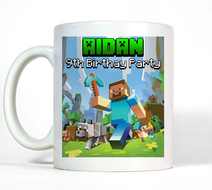 minecraft mug birthday party