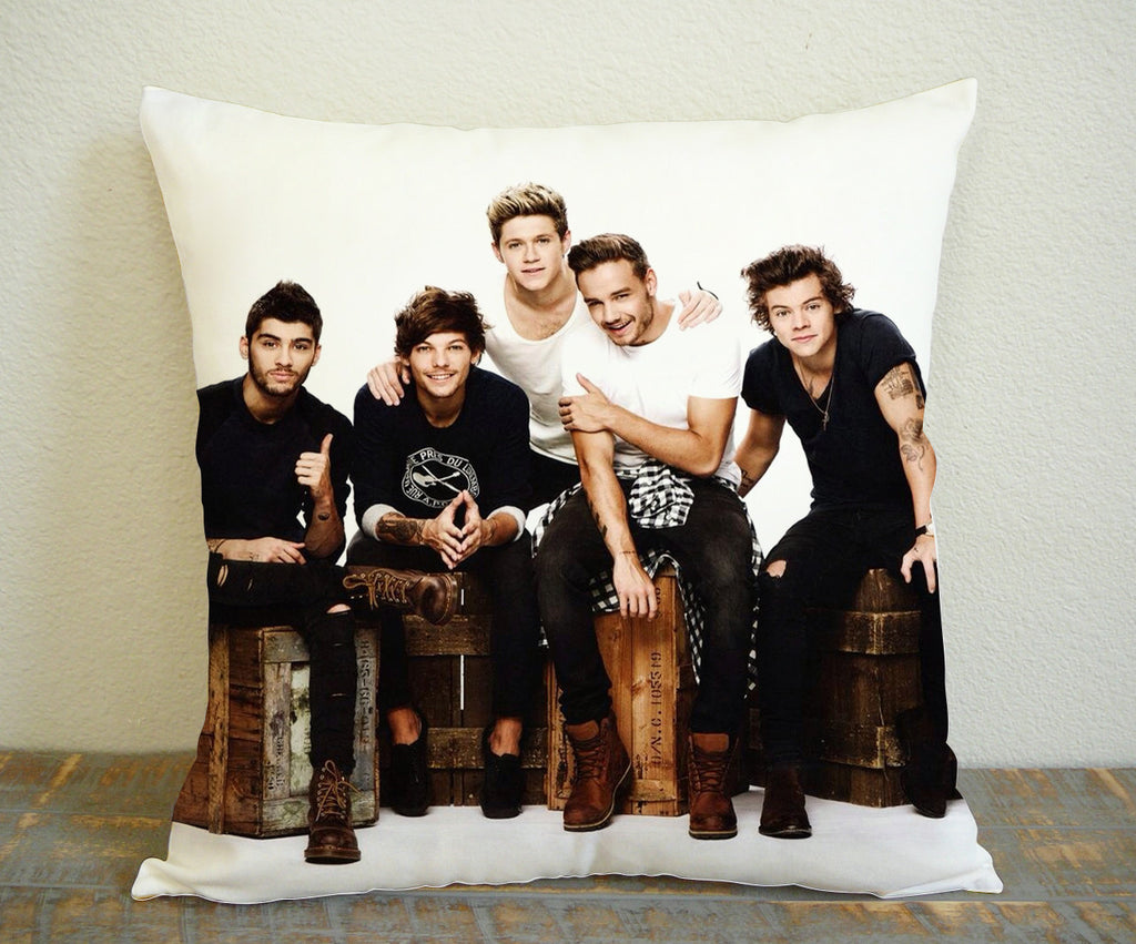 One Direction HOT  Pose for Square Pillow Case 16x16 Two Sides, 18x18 Two Sides, 20x20 Two Sides