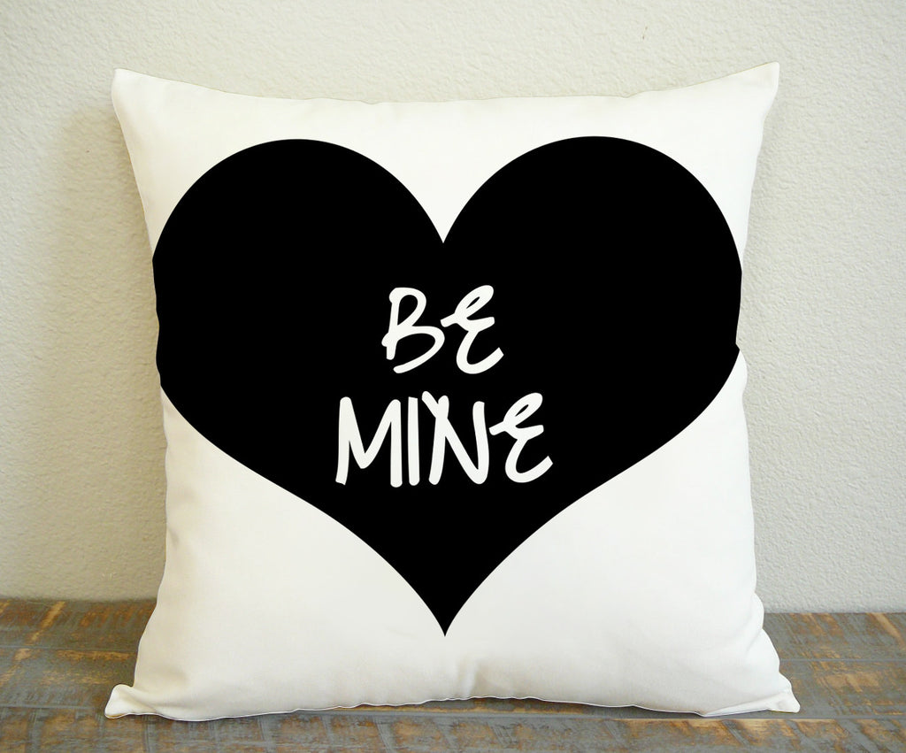 Black Love Be Mine for Square Pillow Case 16x16 Two Sides, 18x18 Two Sides, 20x20 Two Sides