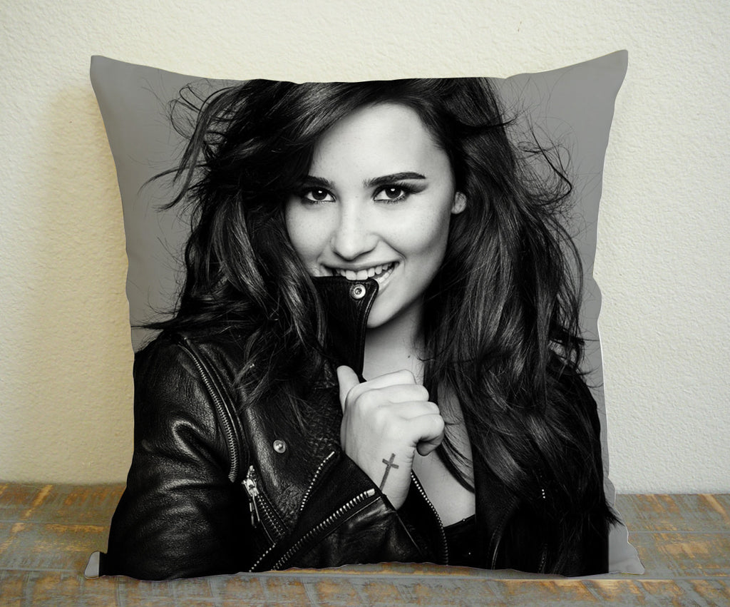 Demi Lovato Inspired for Square Pillow Case 16x16 Two Sides, 18x18 Two Sides, 20x20 Two Sides