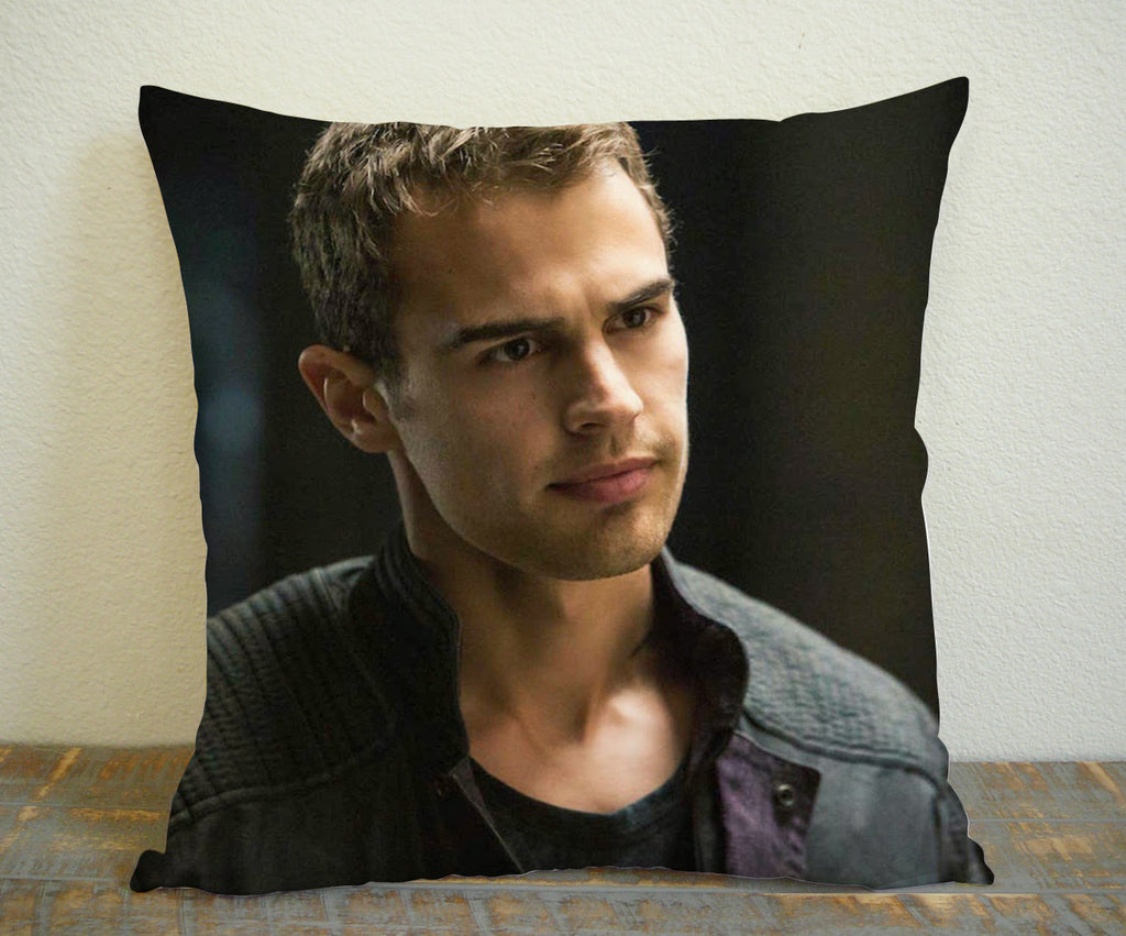 Theo James Hot for Square Pillow Case 16x16 Two Sides, 18x18 Two Sides, 20x20 Two Sides