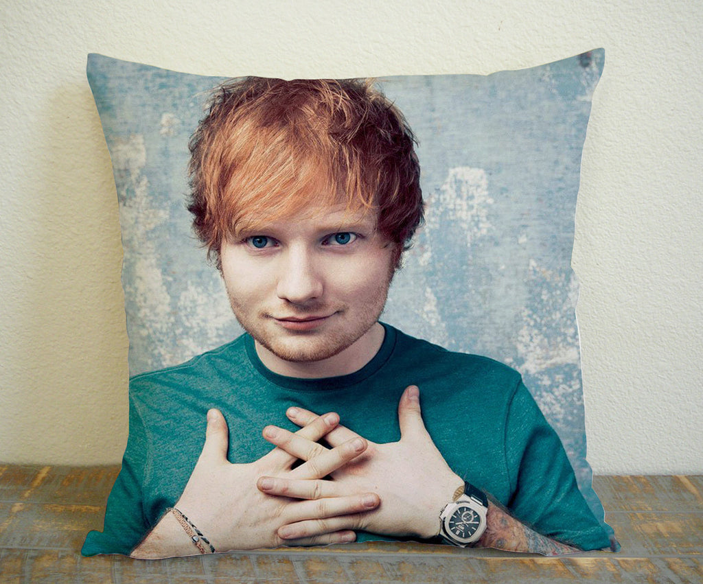 ED Sheeran Cute Face for Square Pillow Case 16x16 Two Sides, 18x18 Two Sides, 20x20 Two Sides