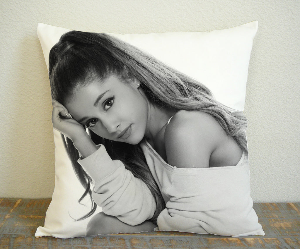 Ariana Grande Beauty Singer for Square Pillow Case 16x16 Two Sides, 18x18 Two Sides, 20x20 Two Sides