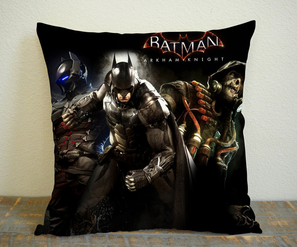 Batman Arkham Knight for Square Pillow Case 16x16 Two Sides, 18x18 Two Sides, 20x20 Two Sides