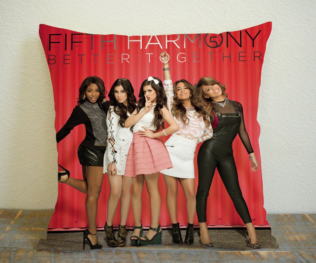 Fifth Harmony Better Together for Square Pillow Case 16x16 Two Sides, 18x18 Two Sides, 20x20 Two Sides