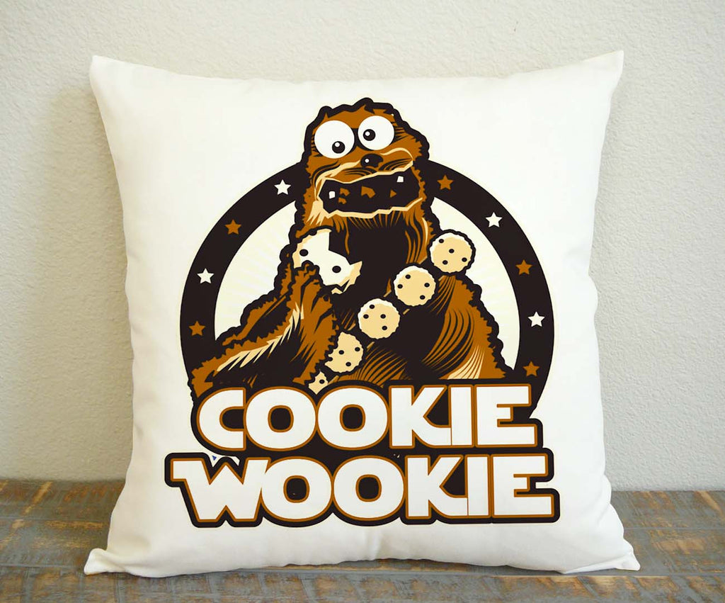 Wookie Cookie Parody Pillow Case, Pillow Decoration, Pillow Cover, 16 x 16 Inch One Side, 16 x 16 Inch Two Side, 18 x 18 Inch One Side, 18 x 18 Inch Two Side, 20 x 20 Inch One Side, 20 x 20 Inch Two Side