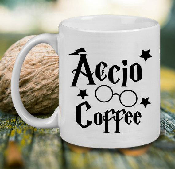 ACCIO COFFEE Harry Potter quote Mug