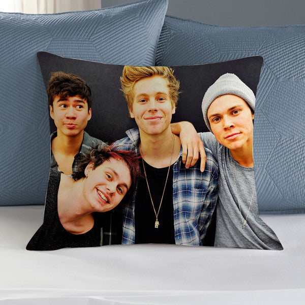 5 second of Summer 010 Pillow Case, Pillow Decoration, Pillow Cover, 16 x 16 Inch One Side, 16 x 16 Inch Two Side, 18 x 18 Inch One Side, 18 x 18 Inch Two Side, 20 x 20 Inch One Side, 20 x 20 Inch Two Side