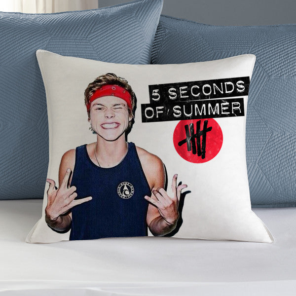 5 Second of summer Ashton Irwin Pillow Case, Pillow Decoration, Pillow Cover, 16 x 16 Inch One Side, 16 x 16 Inch Two Side, 18 x 18 Inch One Side, 18 x 18 Inch Two Side, 20 x 20 Inch One Side, 20 x 20 Inch Two Side