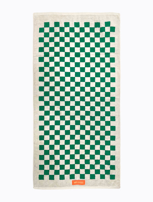 Benji Towel - Green/Blanc