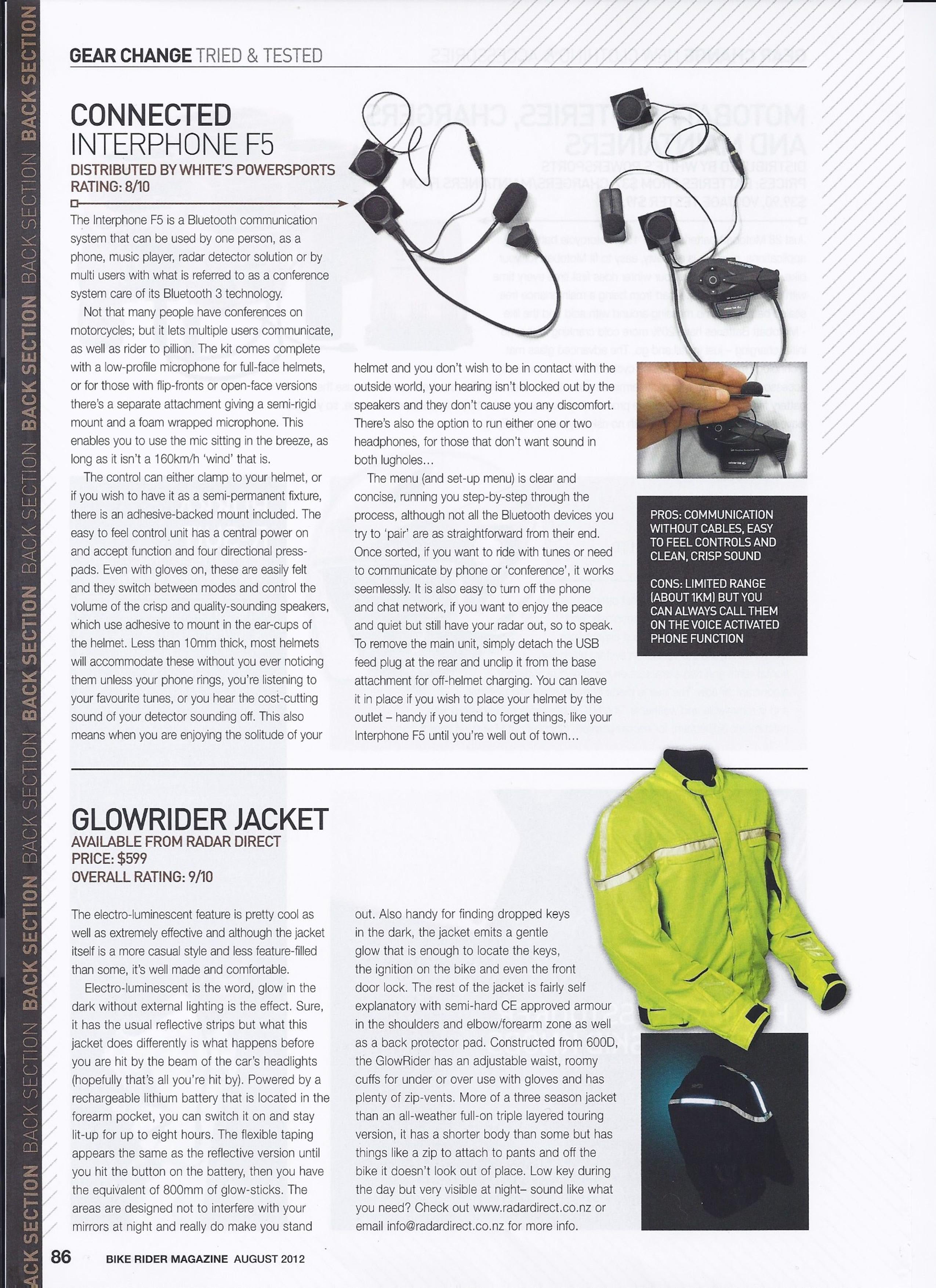Bike Rider Magazine August 2012