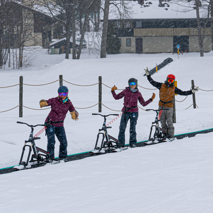 Sno-Go Bikes on Magic Carpet