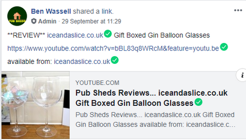 Pub Shed Facebook Post Balloon Glasses Review