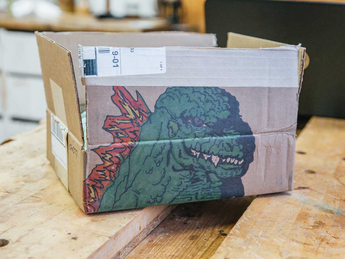 “Please Draw Godzilla on the Box”