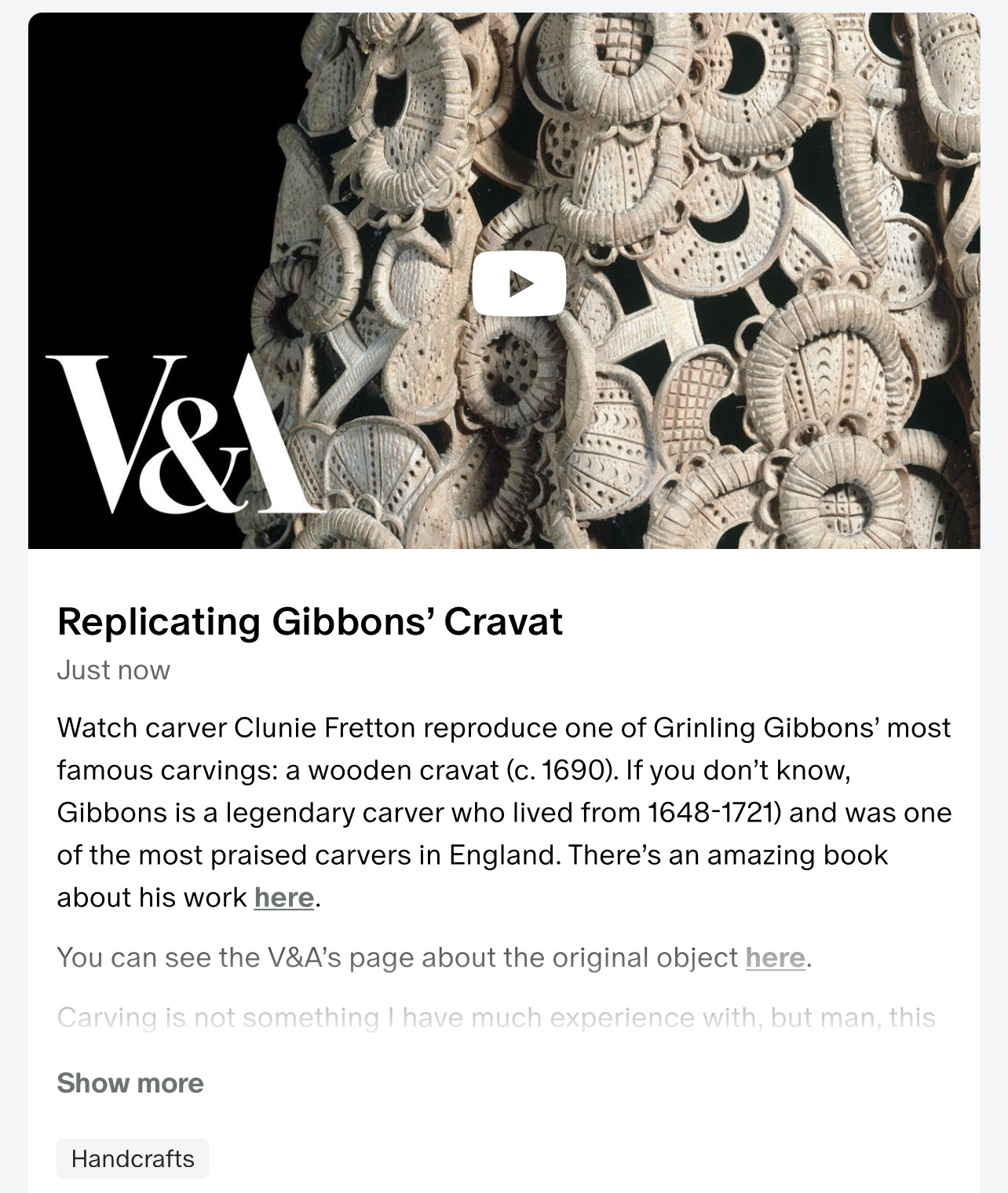 Replicating Gibbons’ Cravat