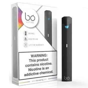 Bo One Soft Touch Pod Vape Device Kit (Black) - vapersandpapers.com
