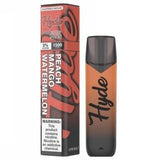 Hyde Color Plus Edition 5.0mL Disposable Pod Vape w/ Adjustable Airflow - 2.5% or 5% Salt Nicotine - Peach Mango Watermelon (1 Pack)