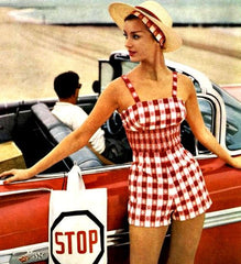 1950s Gingham Playsuit