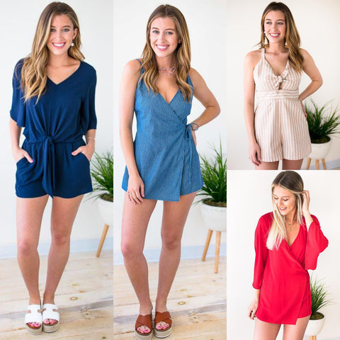 Wrap Style Rompers