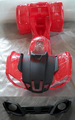 FDQ03 FRONT & REAR FARM STYLE FAIRINGS FOR 150CC QUAD RED - Orange Imports