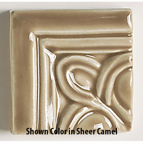 Daltile La Marque 3 x 3 Translucent Cityline Kohl Circle Molding Corner - American Fast Floors Daltile La Marque 3 x 3 Translucent Cityline Kohl Circle Molding Corner - American Fast Floors