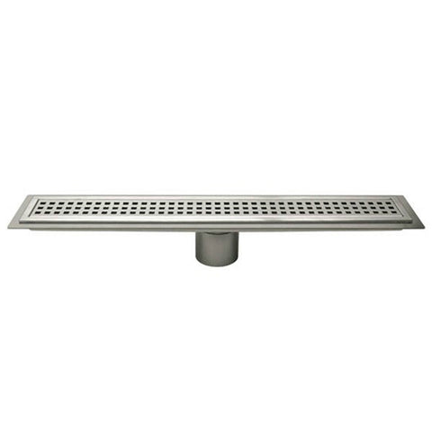 Schluter Kerdi Line 24 Perforated Grate Assembly 3/4 Frame Height - American Fast Floors Schluter Kerdi Line 24 Perforated Grate Assembly 3/4 Frame Height - American Fast Floors