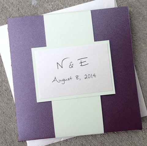 Layered Deluxe Pocket fold Invitation Suite
