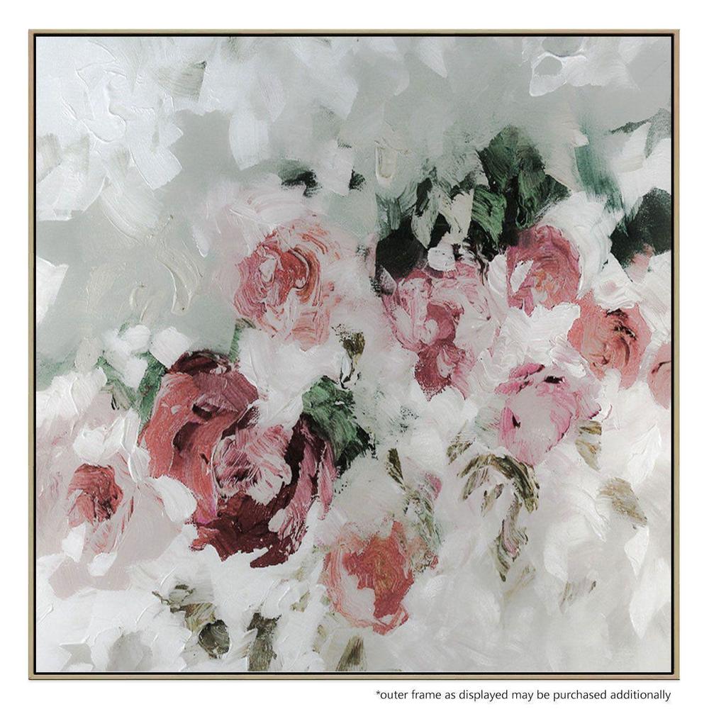 Rose Soul Canvas Painting with Floating Frame Rose Soul Canvas Painting with Floating Frame