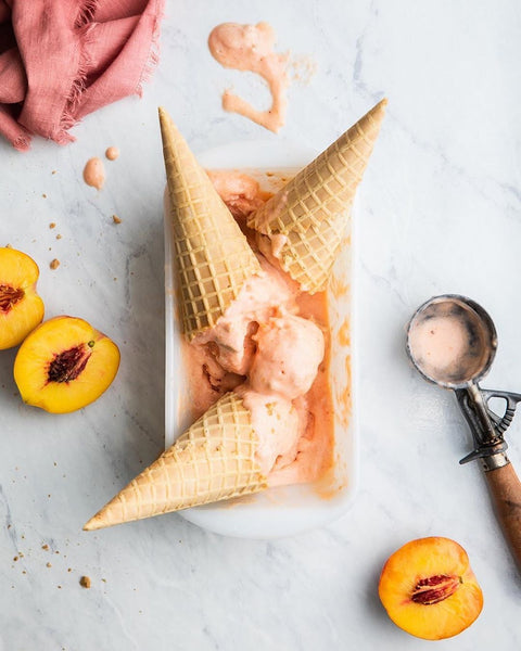 peach strawberry ice cream popflex