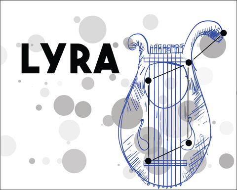 Lyra Constellation Card