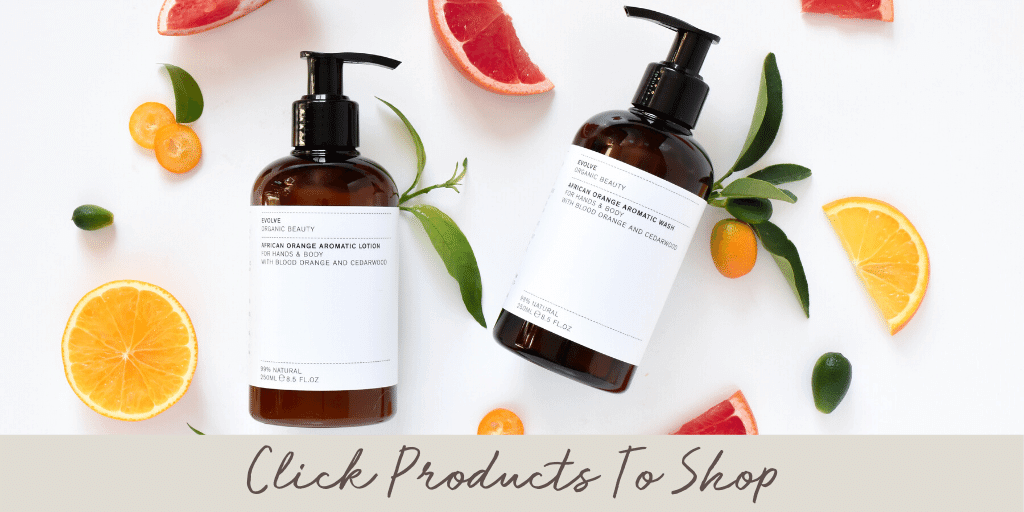 natural body wash and lotion