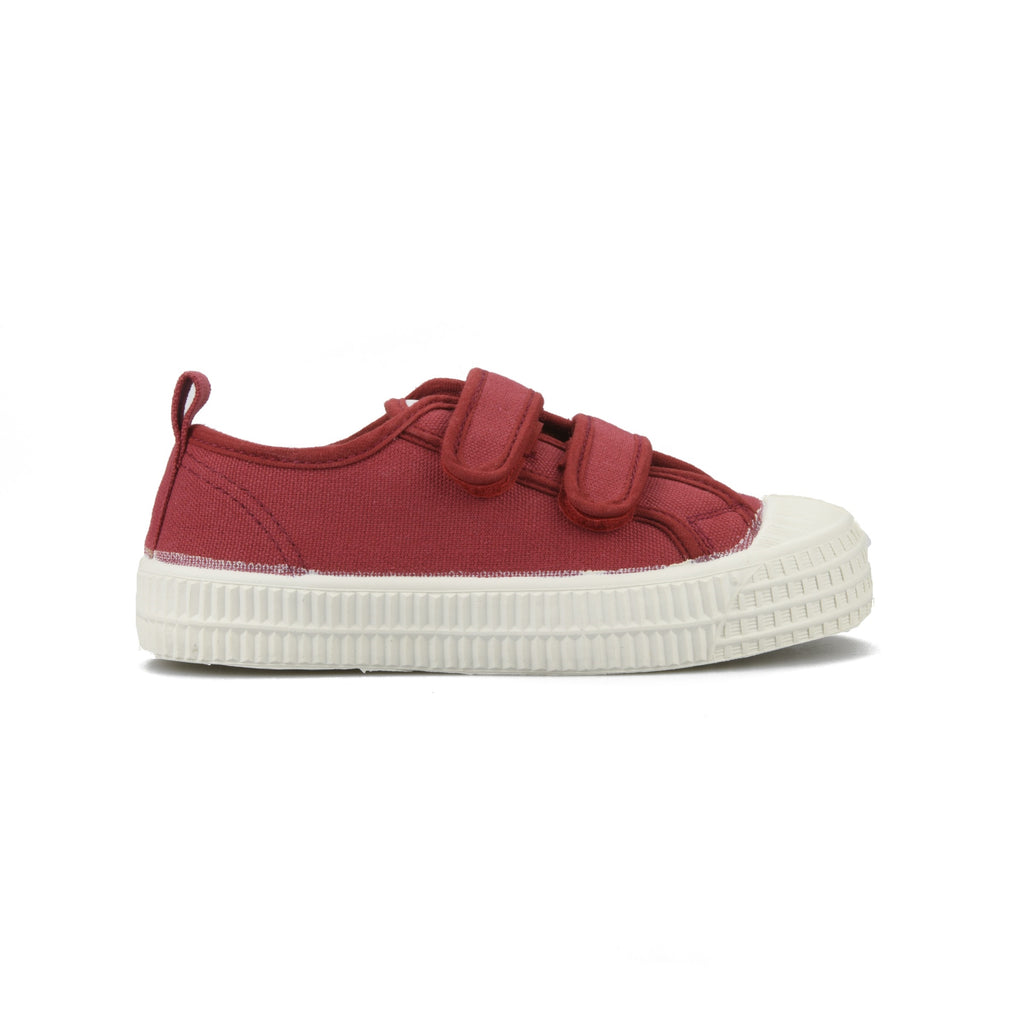 red velcro shoes