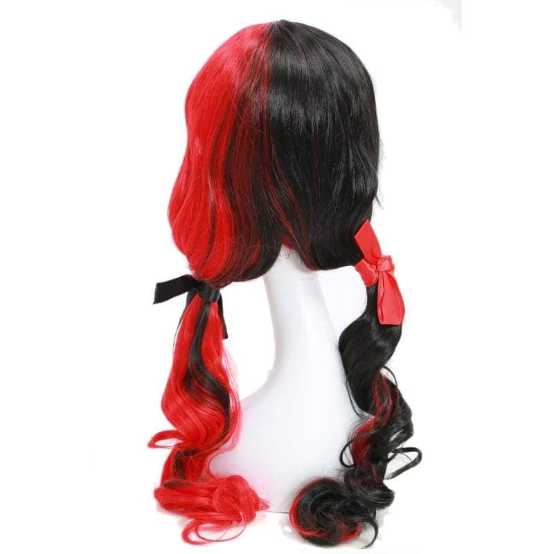 red curly costume wig