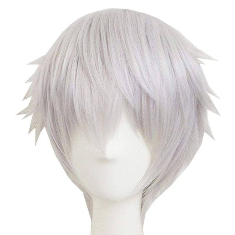 silver costume wig