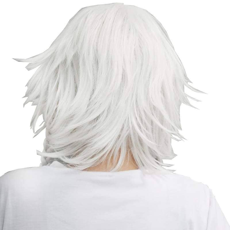 silver white cosplay wig