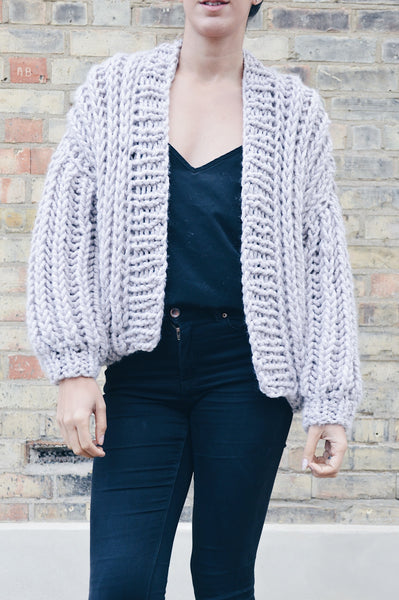 Chunky Handmake knit bomber