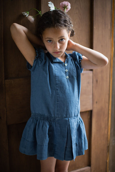 Lucille Dress in Indigo