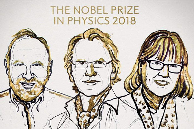 Nobel Prize winners 2018, Nobel Prize Physics, 