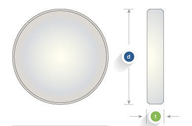 Borofloat33 Laser Mirror, Al-MgF2 Coated