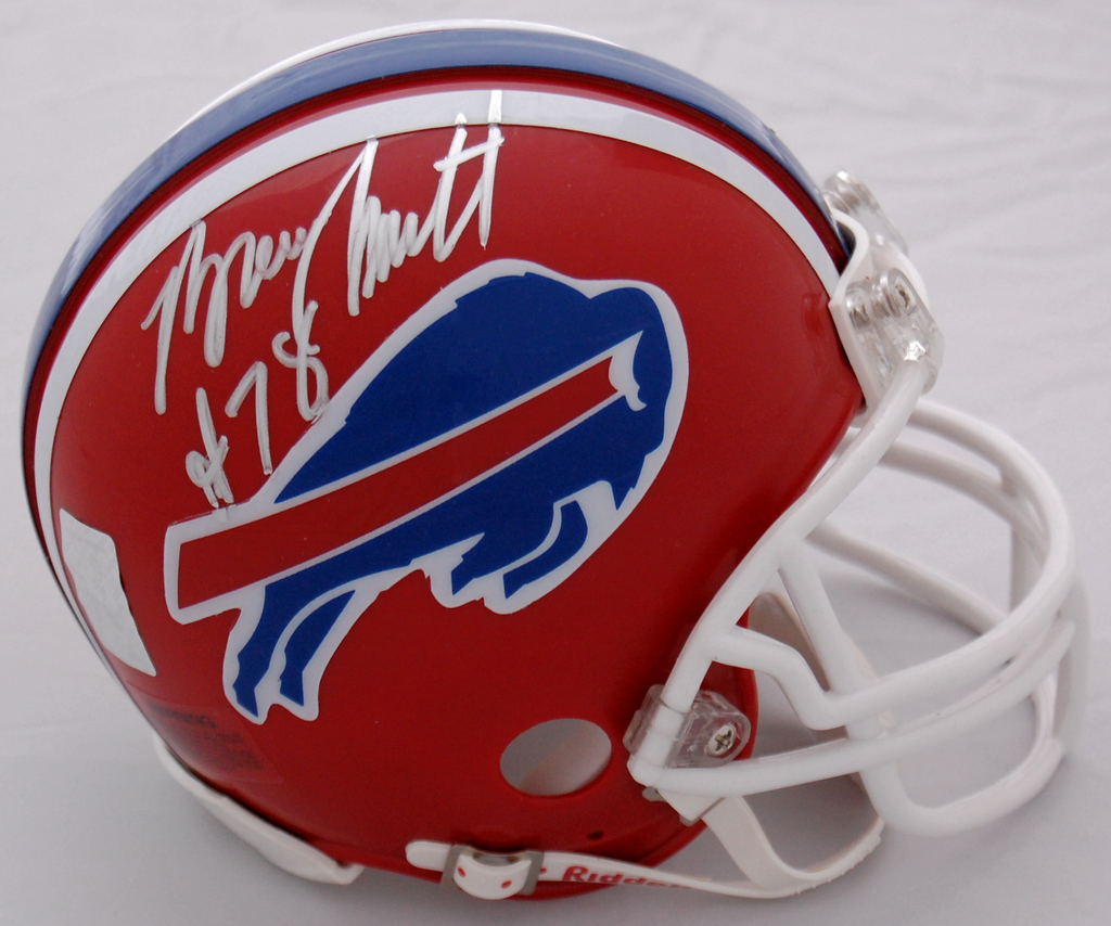 bruce smith autographed helmet