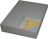 Regular 21lb 8.5"x11" 4-Part Blank Carbonless Paper<br>(reverse or forward)<br>FREE SHIPPING!!!