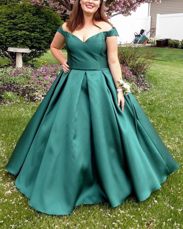emerald green evening dress plus size ...