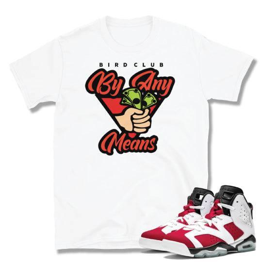 retro 6 carmine shirt