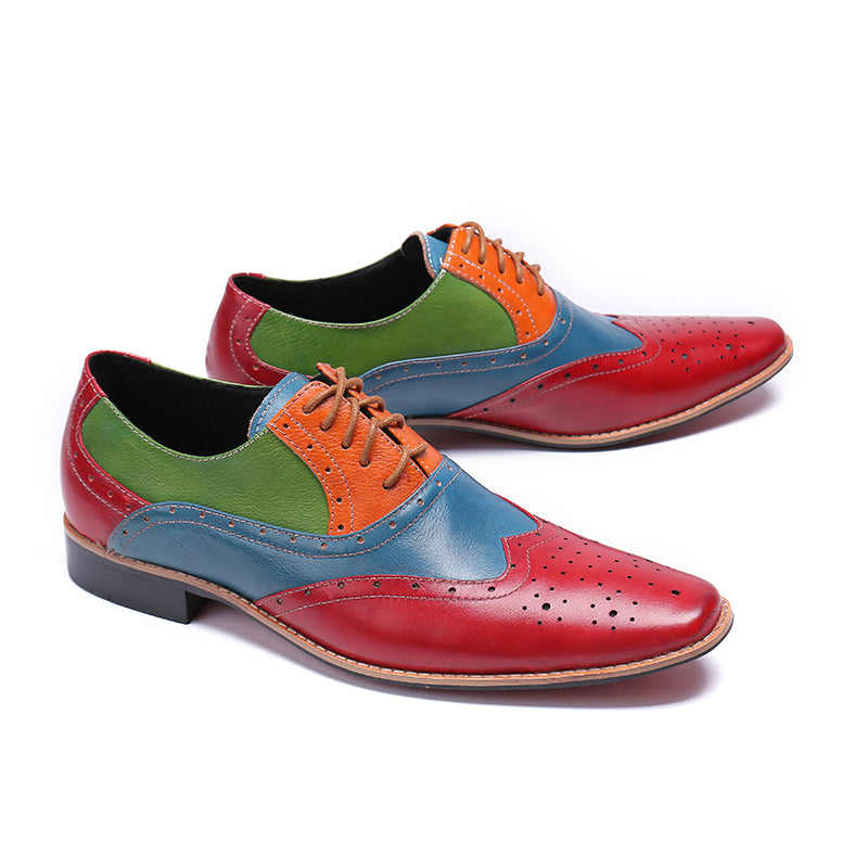 multi colored wingtips